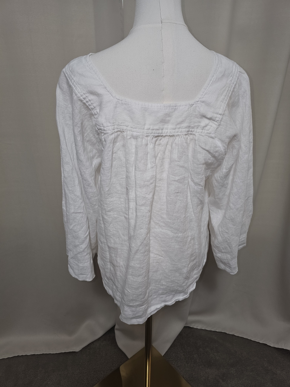 GAP White Lightweight Peasant Tunic - Picture 4 of 7